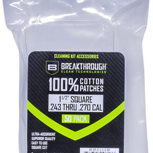 Breakthrough Clean BTCPS11250 Square Patches 243/270 Cal 1.5" 50 pieces