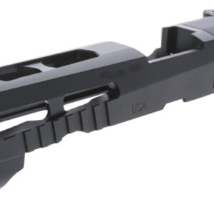 Rival Arms RARA10G306A Precision Slide A1 Black QPQ Steel, Ported, Front & Rear Serrations, RMS Optic Cut Fits Glock 43/43X