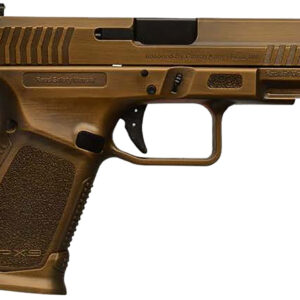 Gforce Arms GFRPX3C9BNZ Exodus  9mm Luger 15+1 4.02" Black Steel Barrel, Bronze Cerakote Serrated Steel Slide, Bronze Cerakote Polymer Frame w/Accessory Rail, Textured Grip
