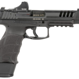 HK 81001159 VP9L SCS 9mm Luger 15+1 5" Black Polygonal Rifled Barrel, Long/Lightening Cuts/Optic Cut SCS Steel Slide, Polymer Frame w/Picatinny Rail, Black Interchangeable Backstrap Grip