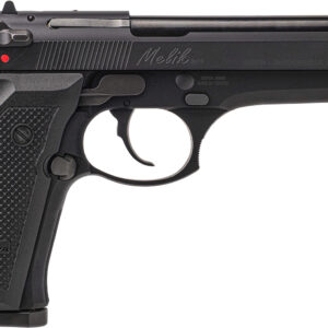 Derya Firearms MELIK9TR Melik  9mm Luger 17+1 4.90" Black Melonite Steel Barrel, Black Melonite Serrated Steel Slide,  Black Aluminum Frame, Black Polymer Grip