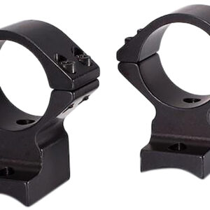 Talley 94X719 Scope Mount/Ring Combo  Black Anodized Aluminum 1" Tube, Savage (8-40) Round Receiver w/Accutrigger, Medium Rings
