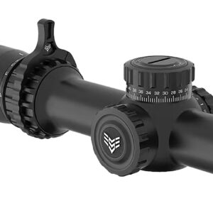 Swampfox Optics THK14241RB Tomahawk II  Black 1-4x24mm 30mm Tube BDC Red Reticle