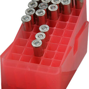 MTM Case-Gard E503841 Slip-Top Ammo Box E-50 38-357 Clear Red 50rds
