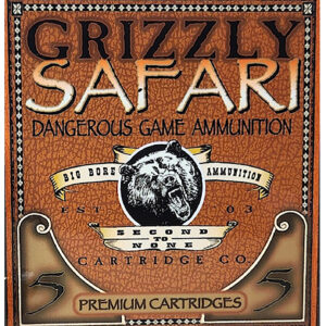 Grizzly Ammo GC45RG5 450Rigby 500gr Solid Brass 5 Per Box/10 Case