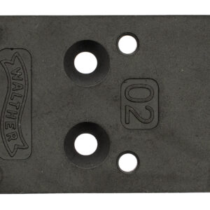 Walther Arms 5136209 Optic Plate  Black Steel Fits Walther PDP 2.0