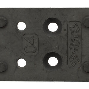 Walther Arms 5136212 Optic Plate  Black Steel Fits Walther PDP 2.0