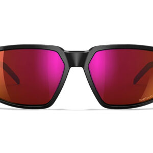 Wiley X AC6SRA06 Sierra M/L Red Mirror Lens Polycarbonate Gloss Black Frame