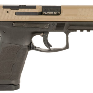 HK 81001194 VP9A1 K Compact 9mm Luger 15+1 4.09" Black Flat Dark Earth Steel Optic Ready/Serrated Slide, Brown Polymer Frame w/Picatinny Rail, Interchangeable Backstrap Grip, Ambidextrous