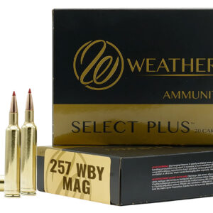 Weatherby F257100SCO Select Plus 257Wthby Mag 100gr Swift Scirocco 20 Per Box/10 Case