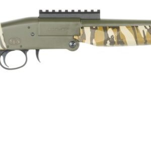 Charles Daly 930425 101  Full Size 28 Gauge Break Open 3" 1rd Black Steel Single Shot Barrel & Receiver w/Picatinny Rail, Fixed Mossy Oak Bottomland Synthetic Stock, Beretta/Benelli Mobil Choke System