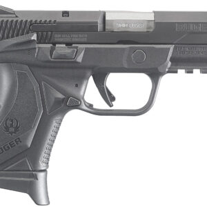 Ruger 8639 American  Compact 9mm Luger 17+1 3.55" Stainless Steel Barrel, Black Nitride Serrated Stainless Steel Slide, Black Polymer Frame w/Picatinny Rail, Textured Wraparound Grip, Right Hand