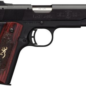 Browning 051851490 1911-22 Black Label Medallion Full Size Frame 22 LR 10+1, 4.25" Target Crown Barrel, Matte Black Serrated Slide & Aluminum Frame w/Beavertail