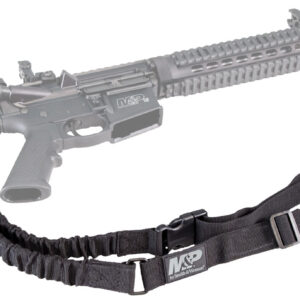 M&P Accessories 110030 Single Point Sling Kit Black Nylon w/ Adjustable Bungee Design for AR Platform