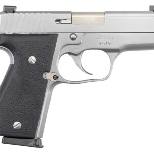 Kahr Arms K9093NA K  9mm Luger Caliber with 3.50" Barrel, 7+1 Capacity, Overall Matte Stainless Steel Finish, Serrated Slide, Textured Wraparound Black Polymer Grip & TruGlo Night Sights