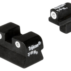Trijicon 600138 Bright & Tough Night Sights  Green/Tritium White Outline Front Sight-Green/Tritium White Outline Rear Sight Colt 1911 0.125 Tang