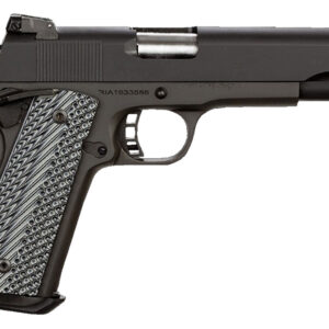 Rock Island 51991 Rock Ultra FS 10mm Auto Caliber with 5" Barrel, 8+1 Capacity, Overall Black Parkerized Finish Steel, Beavertail Frame, Serrated Slide & Black/Gray G10 Grip