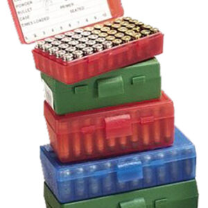 MTM Case-Gard P504510 Ammo Box Flip-Top Multi Caliber Green Polypropylene 50rd