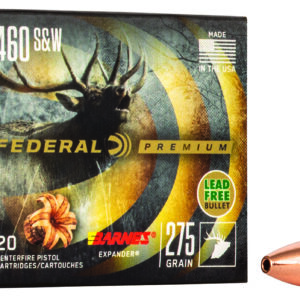 Federal P460XB1 Premium 460S&W Mag 275gr Barnes Expander BRX 20 Per Box/10 Case