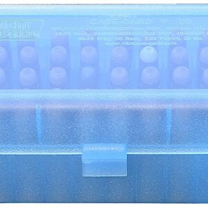 MTM Case-Gard RMLD5024 Case-Gard R-50 Multi-Caliber/28 Gauge Rifle/Shotgun Clear Blue Polypropylene 50rd