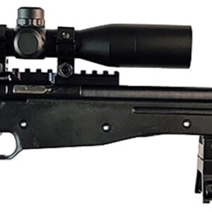 Crickett KSA2159 CPR Complete Package 22 LR Caliber with 1rd Capacity, 16.12" Bull Barrel, Blued Metal Finish & Fixed Adjustable Cheek Piece Black Stock Right Hand (Youth) Includes Scope & Bipod