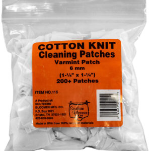 Southern Bloomer 115 Cleaning Patches 6mm Cotton 200 Per Pack
