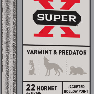 Winchester Ammo X22H2 Super X  22Hornet 46gr Jacketed Hollow Point 50 Per Box/10 Case