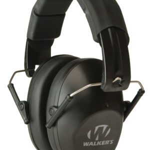Walker's GWPFPM1 Pro Low Profile Folding Passive Muff 22 dB Over the Head Black Polymer