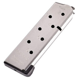 CMC Products 16132C Power Mag 8rd 45 ACP Fits 1911 Officer Black Stainless Steel