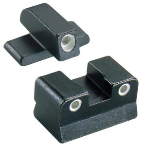Trijicon 600049 Bright & Tough Night Sights  Green/Tritium White Outline Front Sight-Green/Tritium White Outline Rear Sight Beretta 92A1/96A1