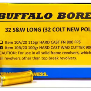 Buffalo Bore Ammunition 7A20 Personal Defense Strictly Business 454Casull 325gr Lead Flat Nose 20 Per Box/12 Case