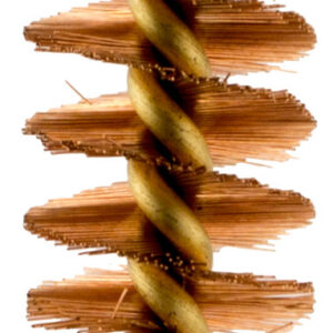 Pro-Shot 28S Bore Brush 28 Gauge Shotgun #5/16-27 Thread Bronze Bristles Looped Tip Brass Core