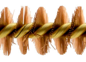 Pro-Shot 38BC Chamber Brush .38 Cal Pistol #8-32 Thread Bronze Bristles Brass Core