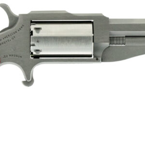 North American Arms 18603C 1860 The Earl 22 LR/22 WMR 5 Shot 3" Stainless Steel Barrel, Frame & Cylinder, Rosewood Boot Grip, Exposed Hammer