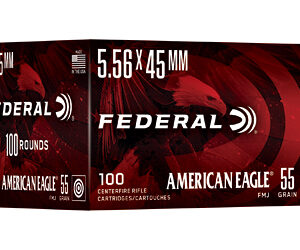 FED AM EAGLE 5.56 55GR FMJ 100/500