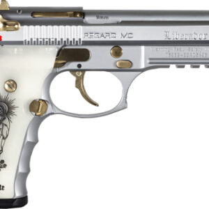 GIRSAN REGARD LIBERADORE 9MM - GOLD/CHROME ENGRAVED 18-SHOT