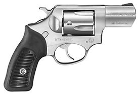 RUGER SP101 357MAG 2.25" FS - STAINLESS STEEL RUBBER