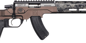 CHRISTENSEN MPR RIMFRE 22WMR - 16" CF/CHASSIS BROWN ADJ FLDG