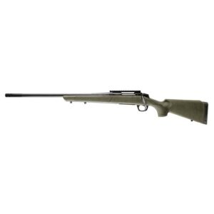 CVA Cascade XT left Hand Rifle 300 Win Mag 3rd Capacity 24" Threaded Cerakote Black Barrel OD Green/Black Web Stock Pic Rail