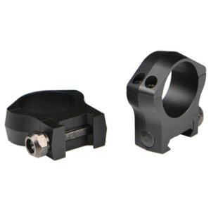 Warne 2-Piece Picatinny Style Mountain Tech Scope Rings 30mm Low - Matte