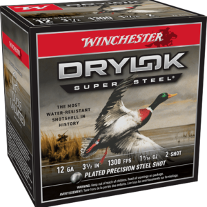 WINCHESTER DRYLOK SUPER STEEL 12 GA 3-1/2" #2 1-9/16 OZ 25 RD/BX 10 BX/CS