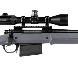 Magpul MAG931-GRY Hunter American Stock Fixed with Aluminum Bedding & Adjustable Comb Stealth Gray Synthetic for Ruger American SA