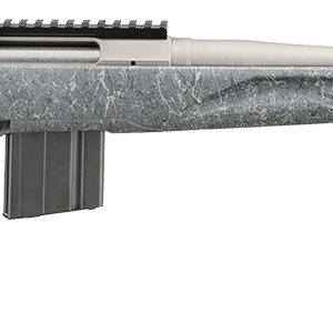 Ruger 46910 American II  Full Size 6mm ARC 10+1 20" Cobalt Cerakote Spiral Fluted Threaded Barrel & Alloy Steel Receiver w/Picatinny Rail, Gray Splatter Adj LOP Synthetic Stock