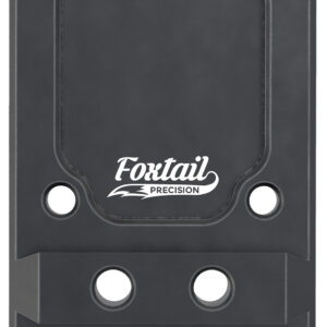 Foxtail Precision 100013 Rear Sight Dovetail Optic Adapter Plate for non MOS Glock  Black Anodized Glock Non MOS