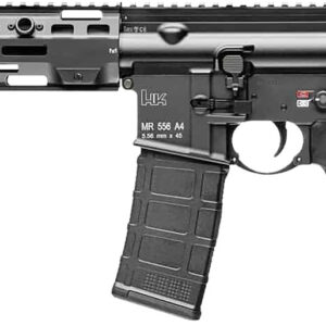 HK 81001050 MR556 A4 5.56x45mm 30+1 11" Black Threaded Barrel, M-LOK Handguard, Black Picatinny Rail Receiver, Black Pistol Tube, Black Polymer Grip, Ambidextrous