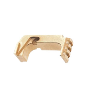 Tyrant CNC TD43X48ESTEELGOLD Extended Magazine Release Glock 43x/48 Gold Aluminum/Steel