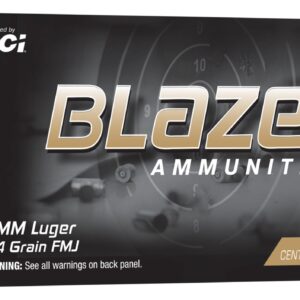CCI 52011BB  BLAZER BRASS  9MM  124GR  100/10