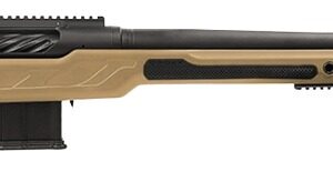 Cadex Inc CDXBMGQUA5029HI20I1J5N BMG Quake 50 BMG 3+1 29" Black DLC Match Grade Threaded Barrel, Black DLC Receiver w/Picatinny Rail, Adj Cheek Piece & LOP Hybrid Tan Polymer Stock