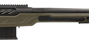 Cadex Inc CDXBMGQUA5029HI20I1J5N BMG Quake 50 BMG 3+1 29" Black DLC Match Grade Threaded Barrel, Black DLC Receiver w/Picatinny Rail, Adj Cheek Piece & LOP OD Green Polymer Stock