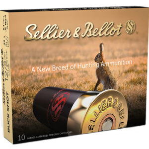 Sellier & Bellot SB12BSD Hunting 12Gauge 2.75" 27Pellets 1 1/4oz 4Buck Shot 10 Box/25 Case